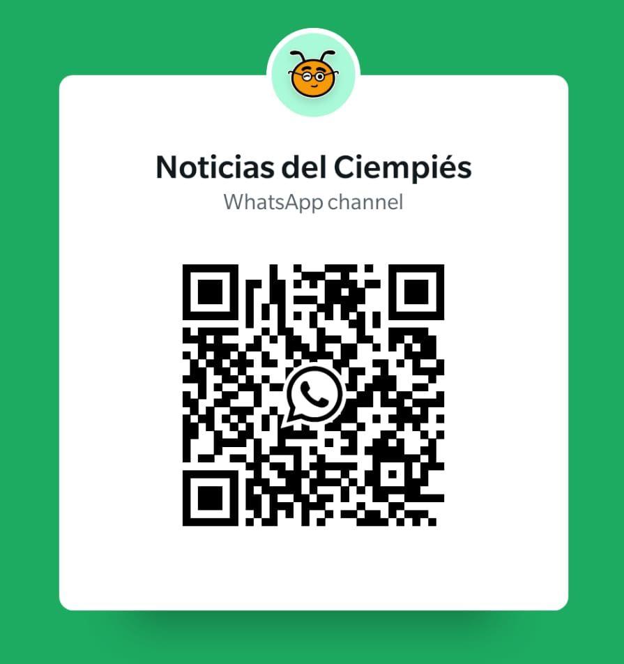 QR del canal de WhatsApp de Ciempiés